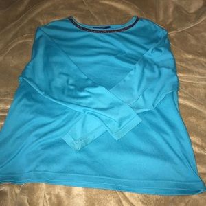 Susan Graver long sleeve shirt with matching vest